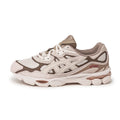Asics GEL‑NYC Series Cream Dark Brown Suede Mesh Casual Sneakers