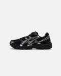 Asics GEL‑1130 Series Black Pure Silver Mesh Running Sneakers