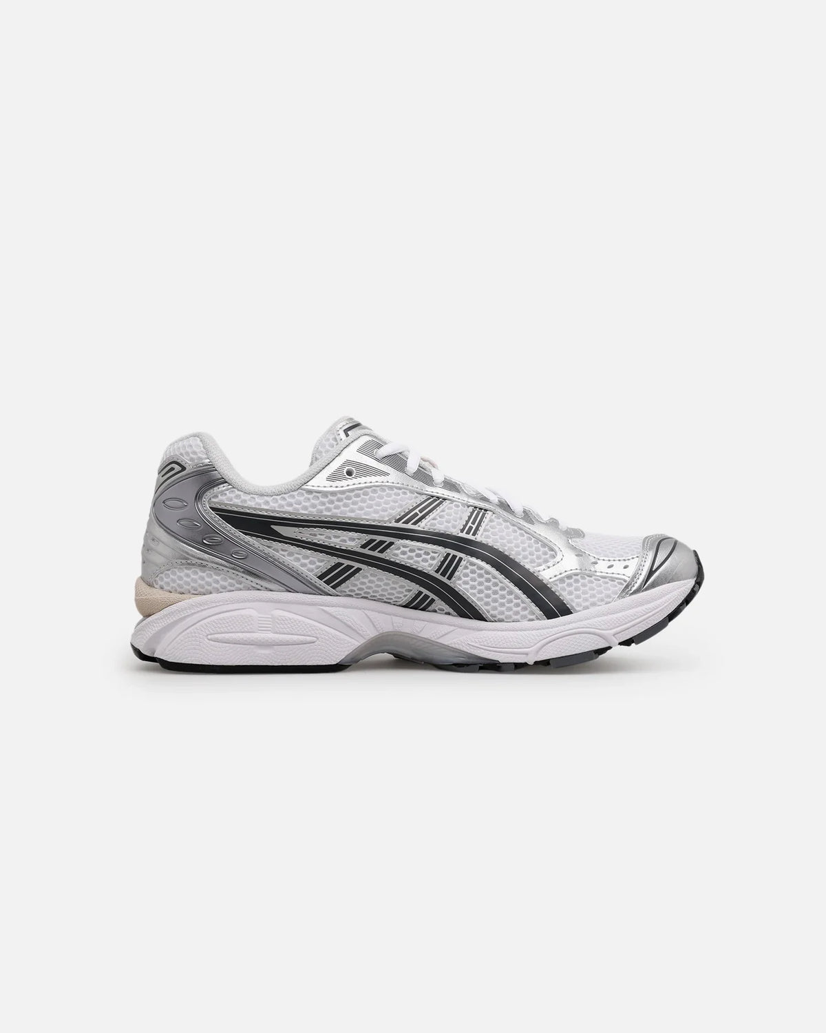Asics GEL‑KAYANO 14 Series White Silver Beige Mesh Running Sneakers