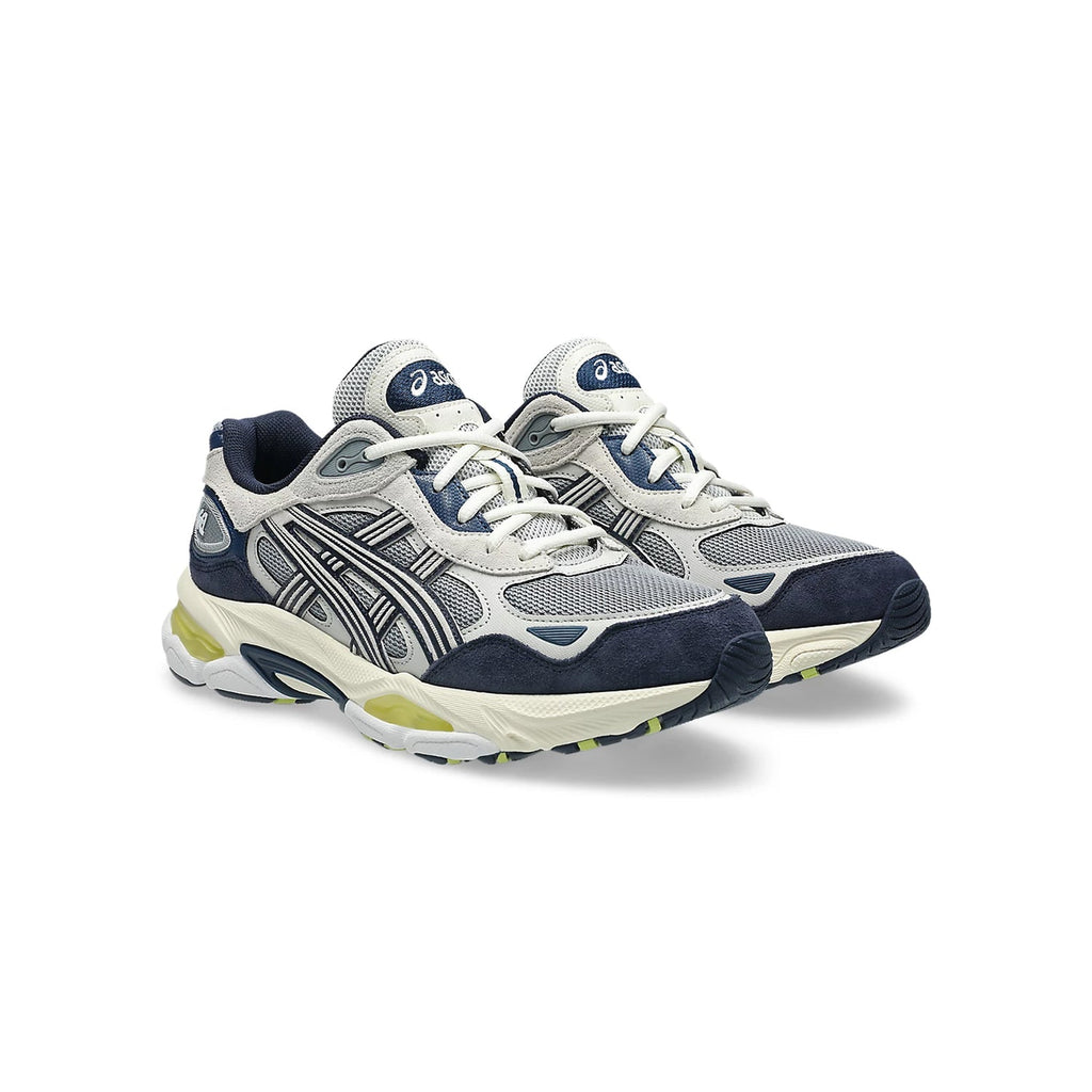 Asics GEL‑NYC 2.0 Series Grey Navy Suede Mesh Casual Sneakers