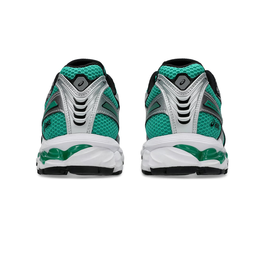 Asics Gel‑Kayano 14 Series Silver Malachite Green Mesh Running Sneakers