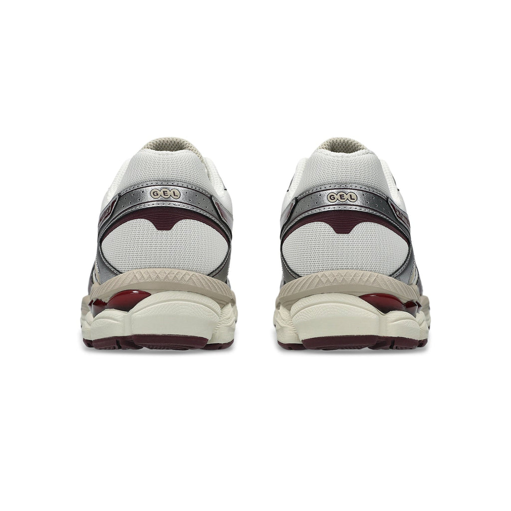 Asics Gel‑Cumulus 16 Series Cream Silver Burgundy Mesh Sneakers