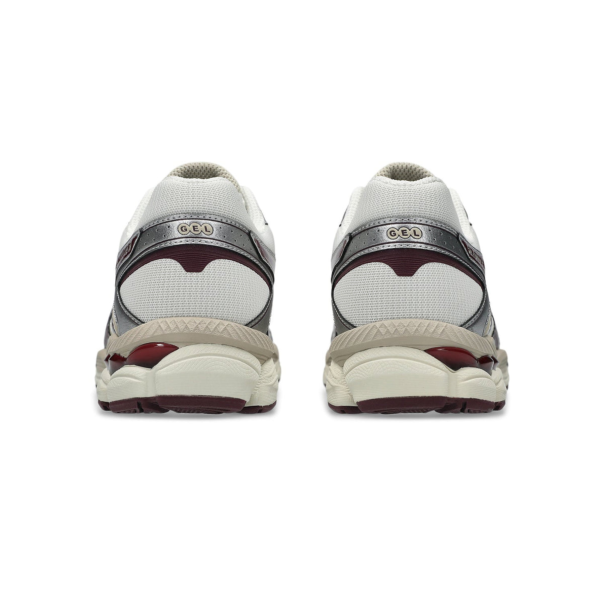 Asics Gel‑Cumulus 16 Series Cream Silver Burgundy Mesh Sneakers