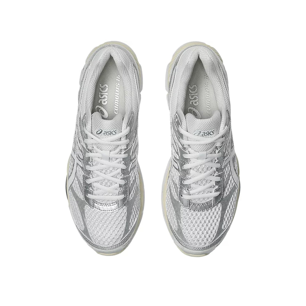 Asics Gel‑Cumulus 16 Series White Silver Mesh Sneakers