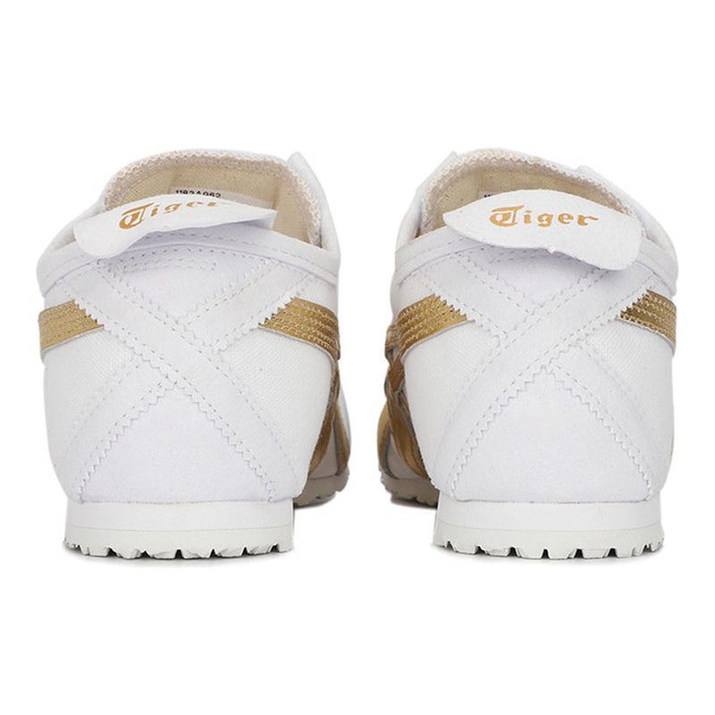 Onitsuka Tiger Mexico 66 Slip‑On White Gold Canvas Sneakers