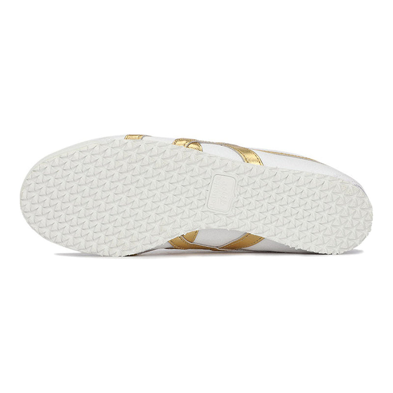Onitsuka Tiger Mexico 66 Slip‑On White Gold Canvas Sneakers