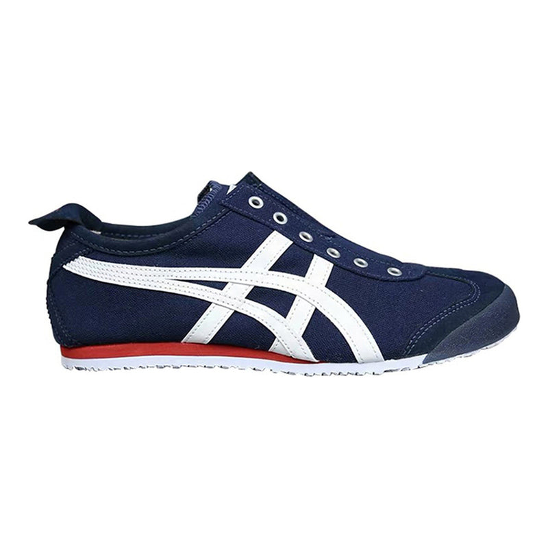 Onitsuka Tiger Mexico 66 Slip‑On Navy White Red Canvas Sneakers