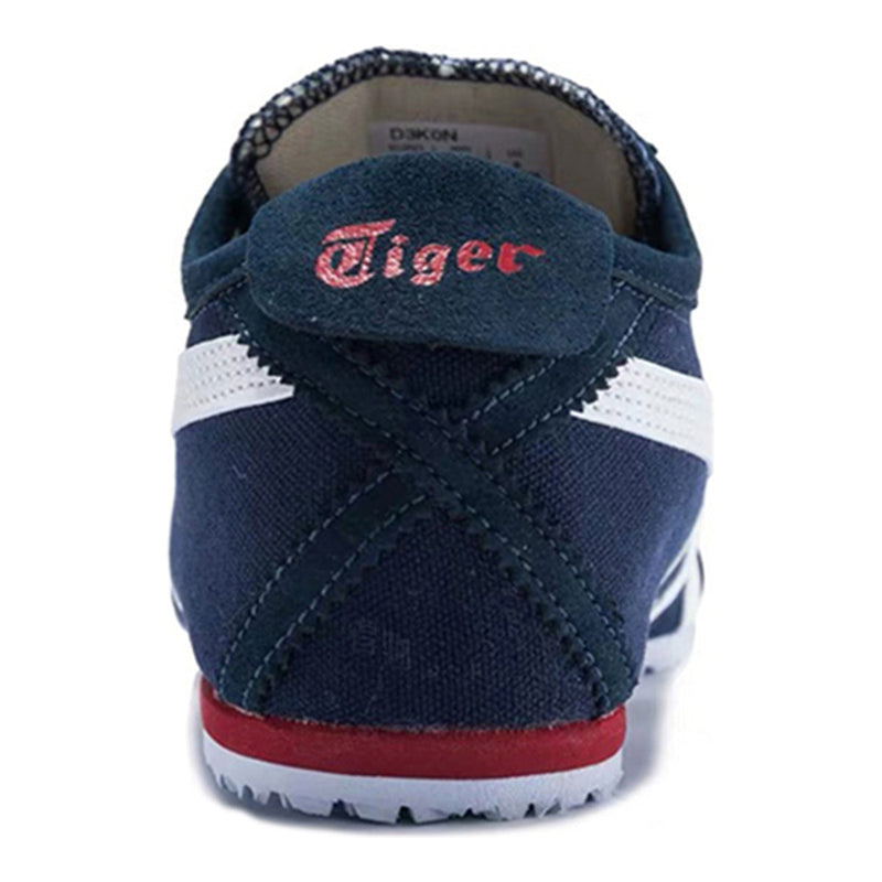 Onitsuka Tiger Mexico 66 Slip‑On Navy White Red Canvas Sneakers