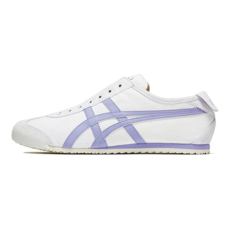 Onitsuka Tiger Mexico 66 Slip‑On White Lavender Canvas Sneakers