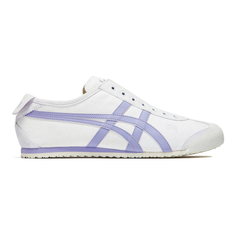 Onitsuka Tiger Mexico 66 Slip‑On White Lavender Canvas Sneakers
