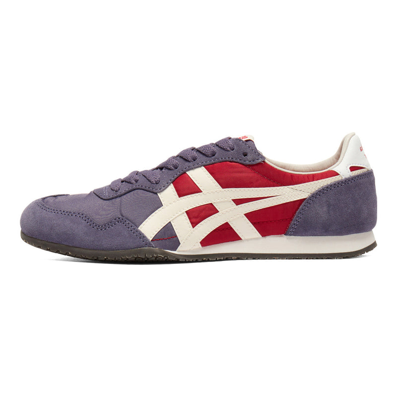 Onitsuka Tiger Serrano Purple Red Color‑Block Casual Sneakers