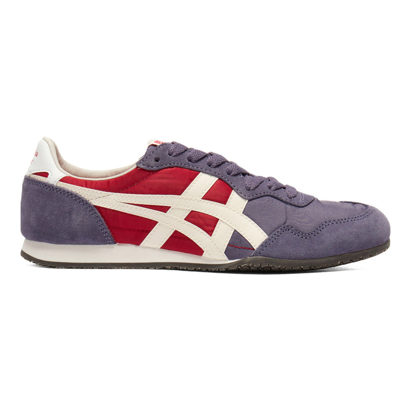 Onitsuka Tiger Serrano Purple Red Color‑Block Casual Sneakers