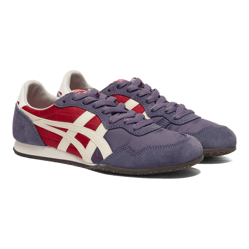 Onitsuka Tiger Serrano Purple Red Color‑Block Casual Sneakers