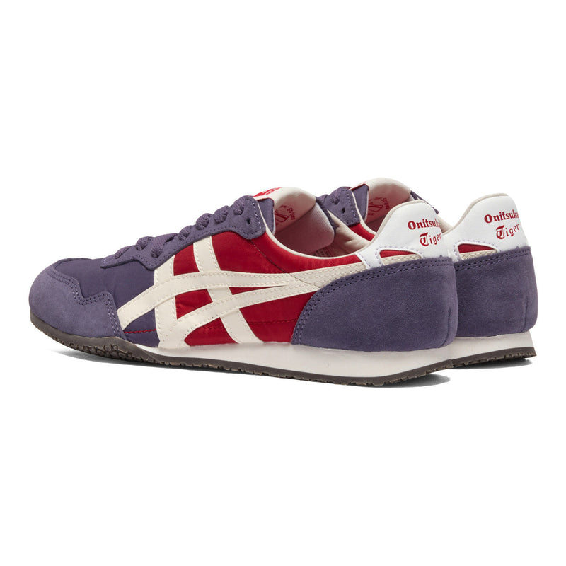 Onitsuka Tiger Serrano Purple Red Color‑Block Casual Sneakers