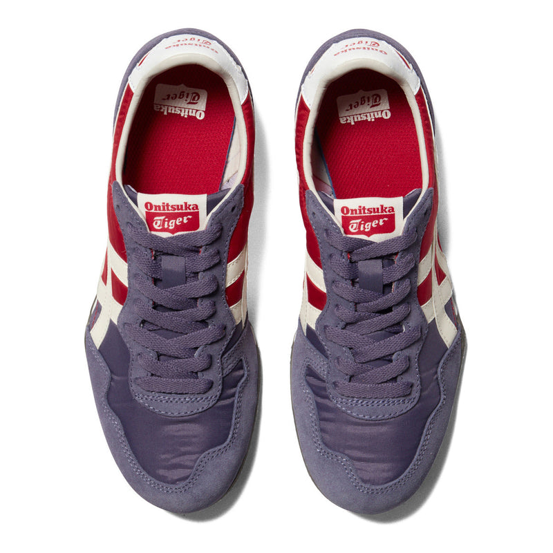 Onitsuka Tiger Serrano Purple Red Color‑Block Casual Sneakers