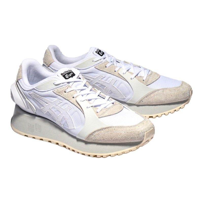 Onitsuka Tiger MOAGE CO Off‑White Light Grey Embossed Logo Casual Sneakers