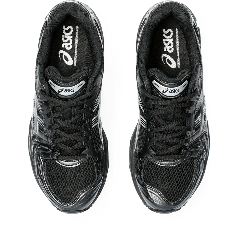 ASICS GEL‑KAYANO 14 Black Silver Mesh Retro Running Sneakers
