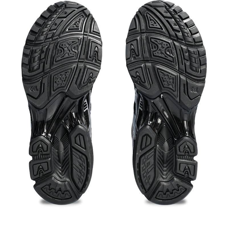 ASICS GEL‑KAYANO 14 Black Silver Mesh Retro Running Sneakers