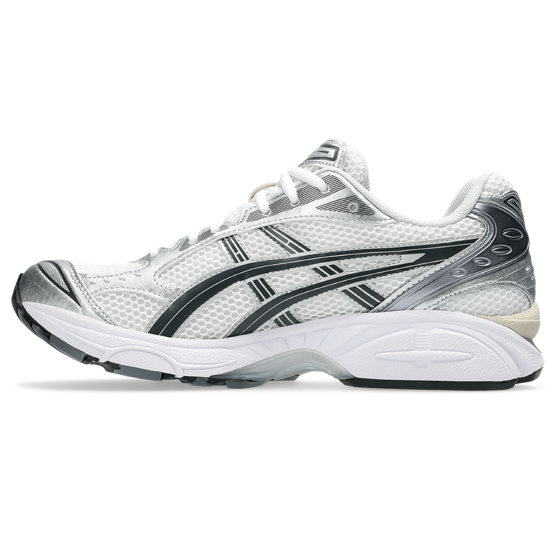 ASICS GEL‑KAYANO 14 White Silver Mesh Retro Running Sneakers