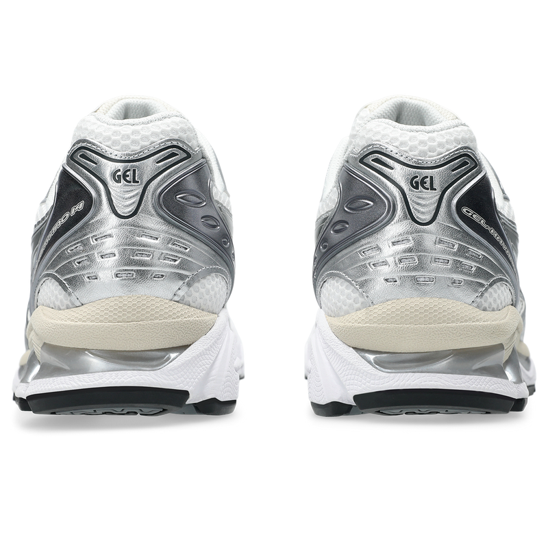 ASICS GEL‑KAYANO 14 White Silver Mesh Retro Running Sneakers
