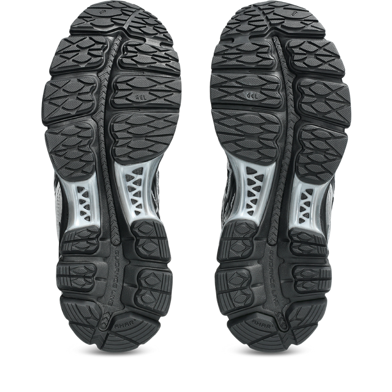 ASICS GEL‑KAYANO 12.1 Black Silver Mesh Retro Running Sneakers