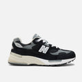 New Balance 992 Series Black Grey Suede Mesh Retro Sneakers