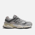 New Balance 9060 Series Grey Suede Mesh Casual Sneakers