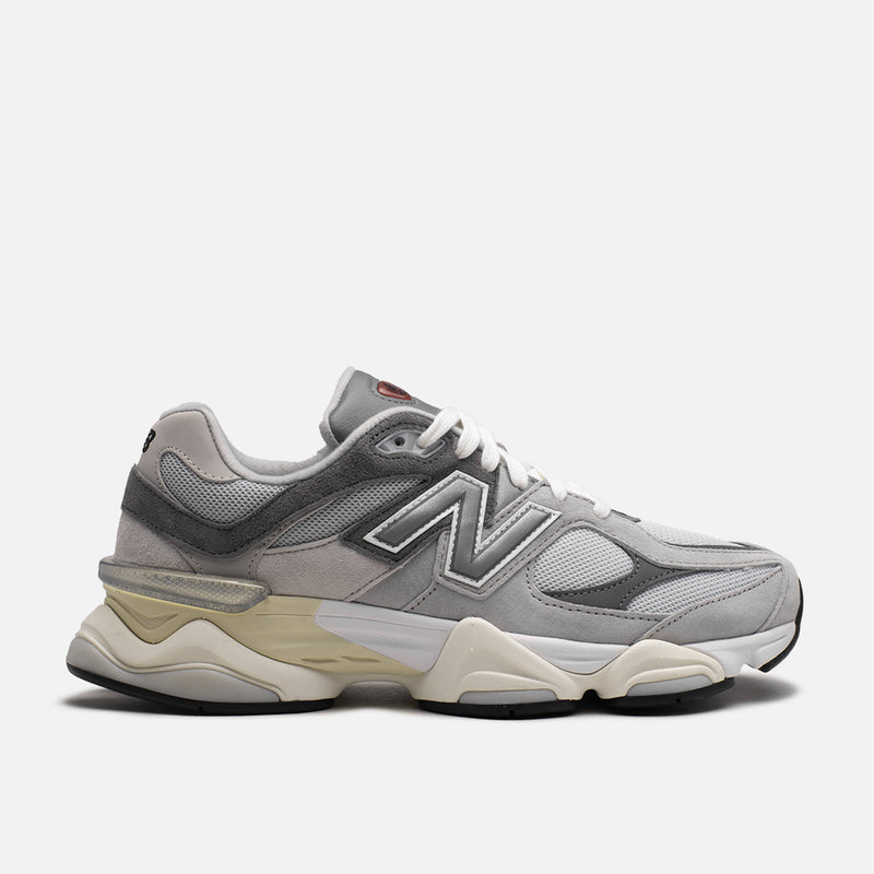 New Balance 9060 Series Grey Suede Mesh Casual Sneakers