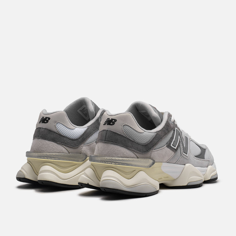 New Balance 9060 Series Grey Suede Mesh Casual Sneakers