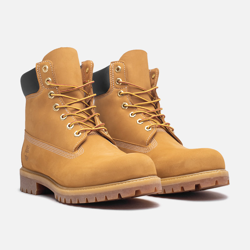Timberland 6 Inch Premium Wheat Yellow Leather Work Boots