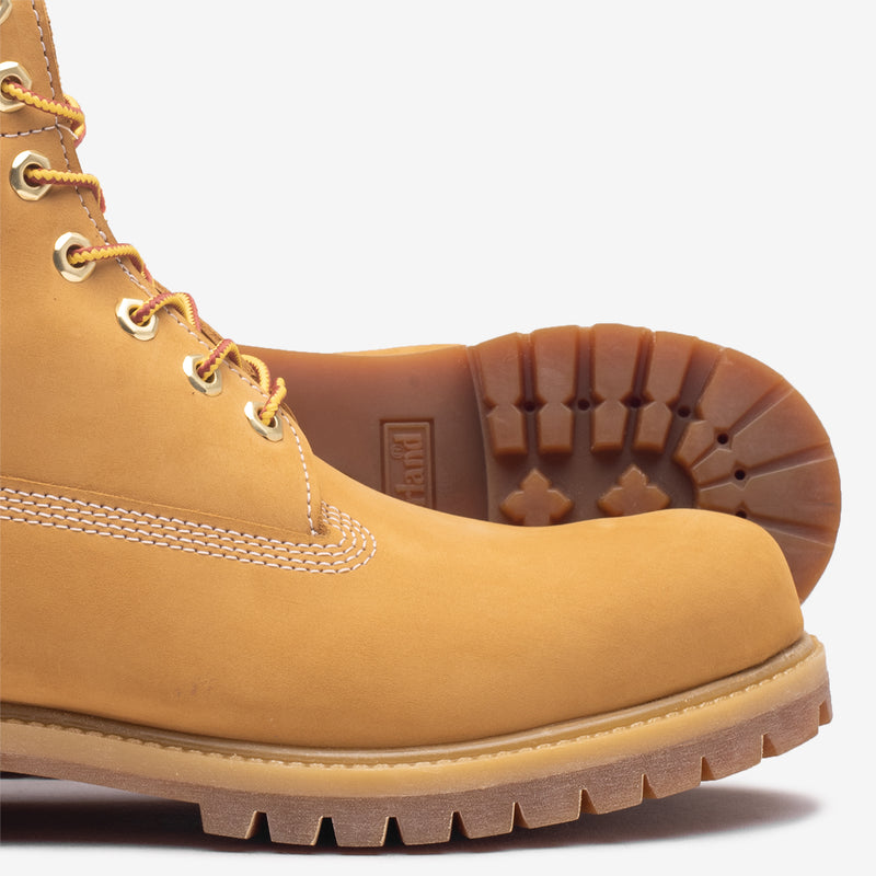 Timberland 6 Inch Premium Wheat Yellow Leather Work Boots