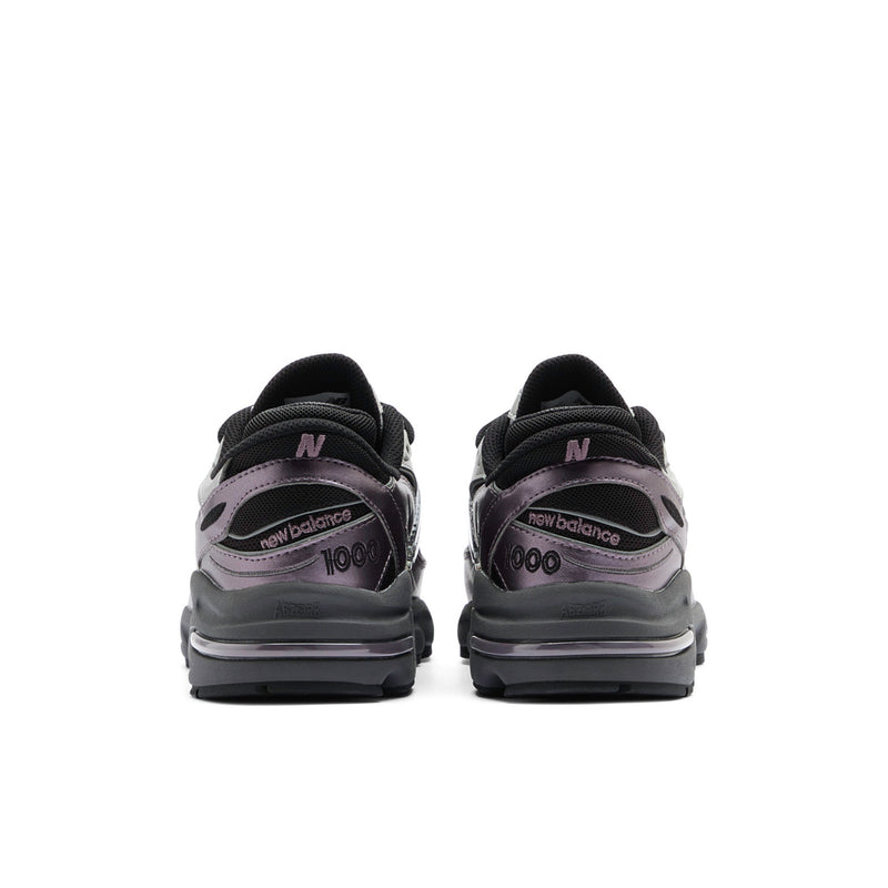 New Balance 1000 Series Metallic Purple Silver Mesh Running Sneakers
