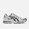 ASICS GEL‑KAYANO 12.1 White Silver Brown Mesh Retro Running Sneakers