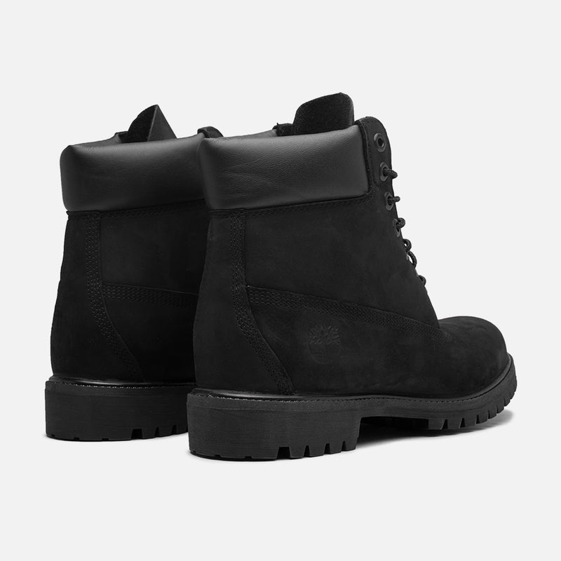 Timberland 6 Inch Premium All Black Leather Work Boots
