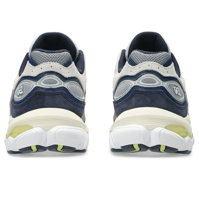 ASICS GEL‑NYC 2.0 Grey Navy Suede Mesh Retro Sneakers