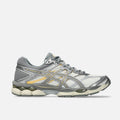 ASICS GEL‑CUMULUS 16 Off‑White Grey Gold Mesh Retro Running Sneakers