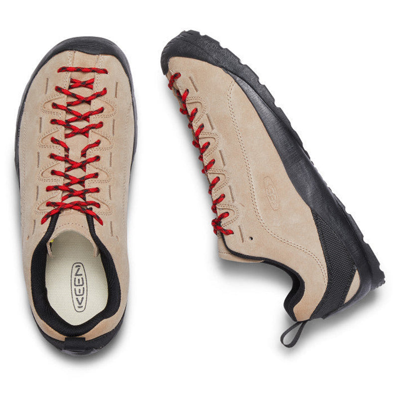 KEEN Jasper Tan Red Laces Outdoor Hiking Shoes