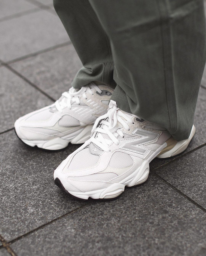 New Balance 9060 Sea Salt Silver Retro Dad Sneakers