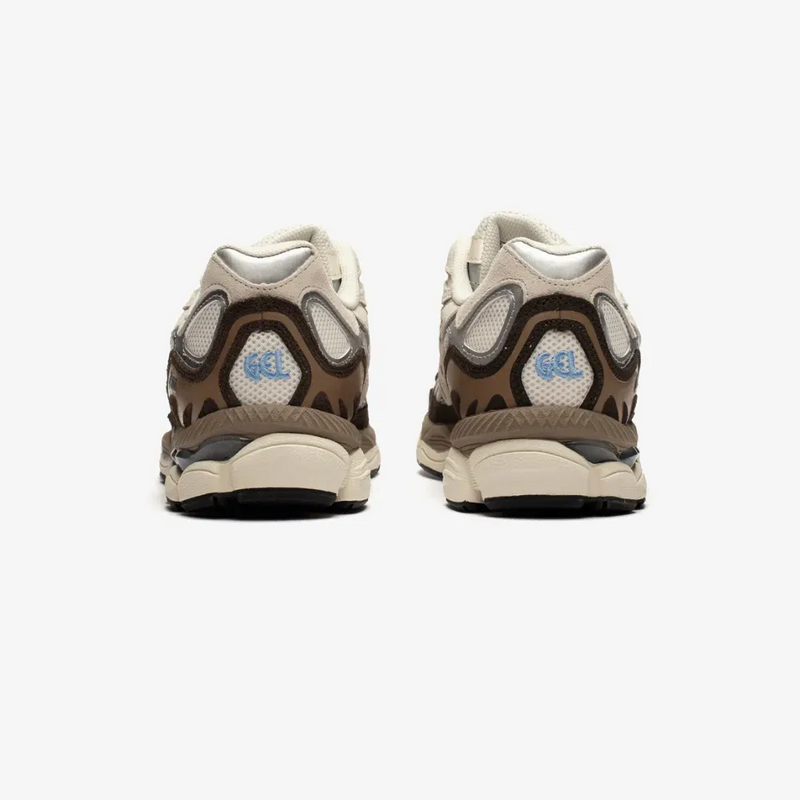 ASICS Gel-NYC Cream Brown Silver Running Sneakers