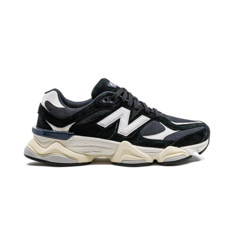 New Balance 9060 Black White Suede Mesh Retro Sneakers