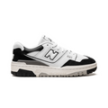 New Balance 550 White Black Suede Leather Sneakers