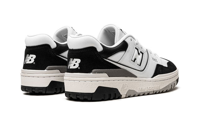 New Balance 550 White Black Suede Leather Sneakers