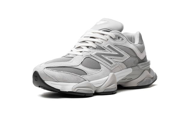 New Balance 9060 Grey White Suede Mesh Retro Sneakers