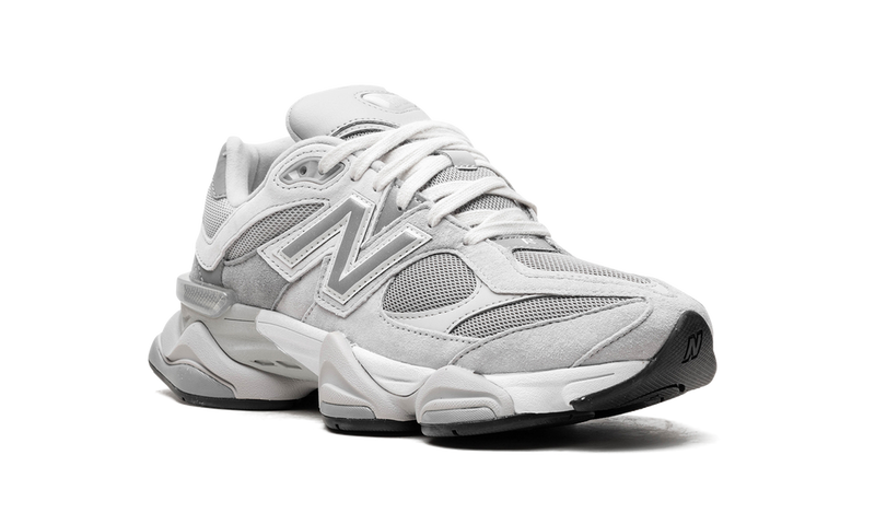 New Balance 9060 Grey White Suede Mesh Retro Sneakers