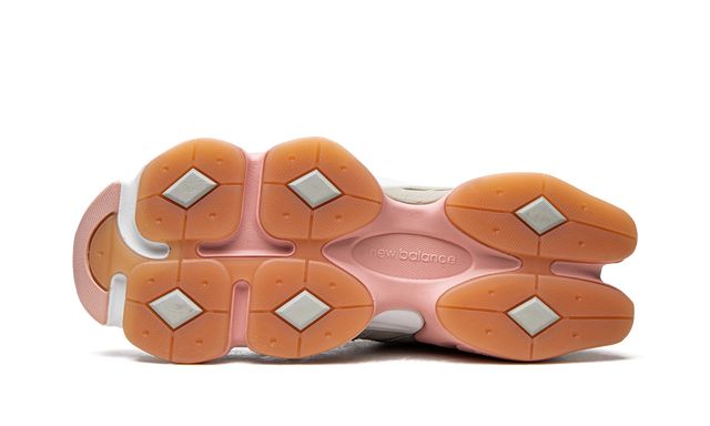 New Balance 9060 Mint Pink Suede Mesh Retro Sneakers