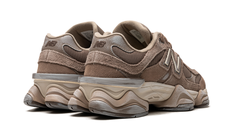 New Balance 9060 Brown Suede Mesh Retro Sneakers
