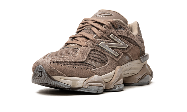 New Balance 9060 Brown Suede Mesh Retro Sneakers