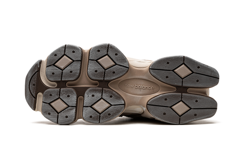 New Balance 9060 Brown Suede Mesh Retro Sneakers