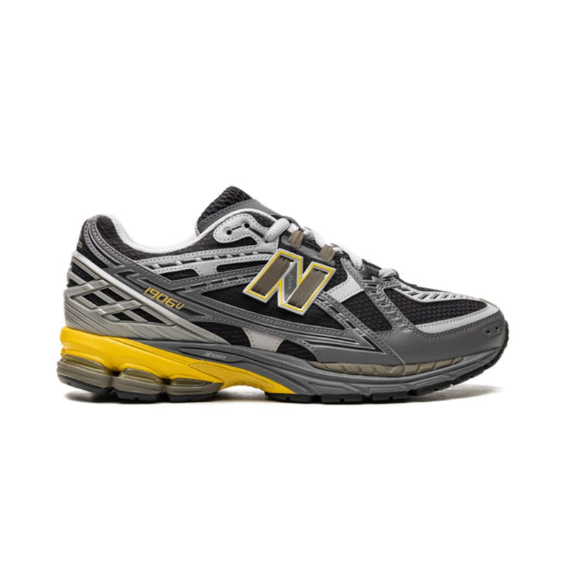 New Balance 1906R Grey Yellow Mesh Retro Running Sneakers