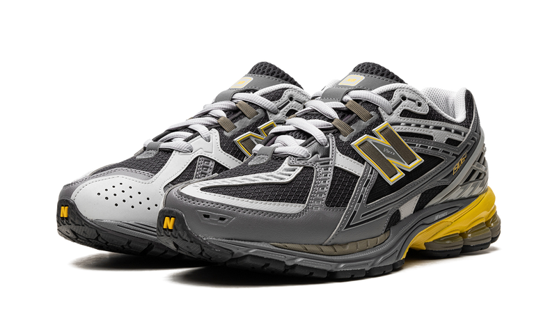 New Balance 1906R Grey Yellow Mesh Retro Running Sneakers